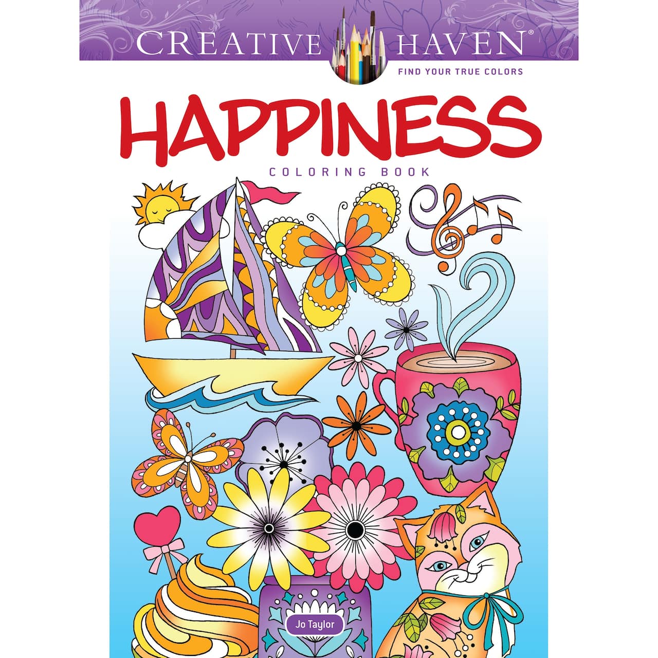 Dover Publications Creative Haven: Happiness Book